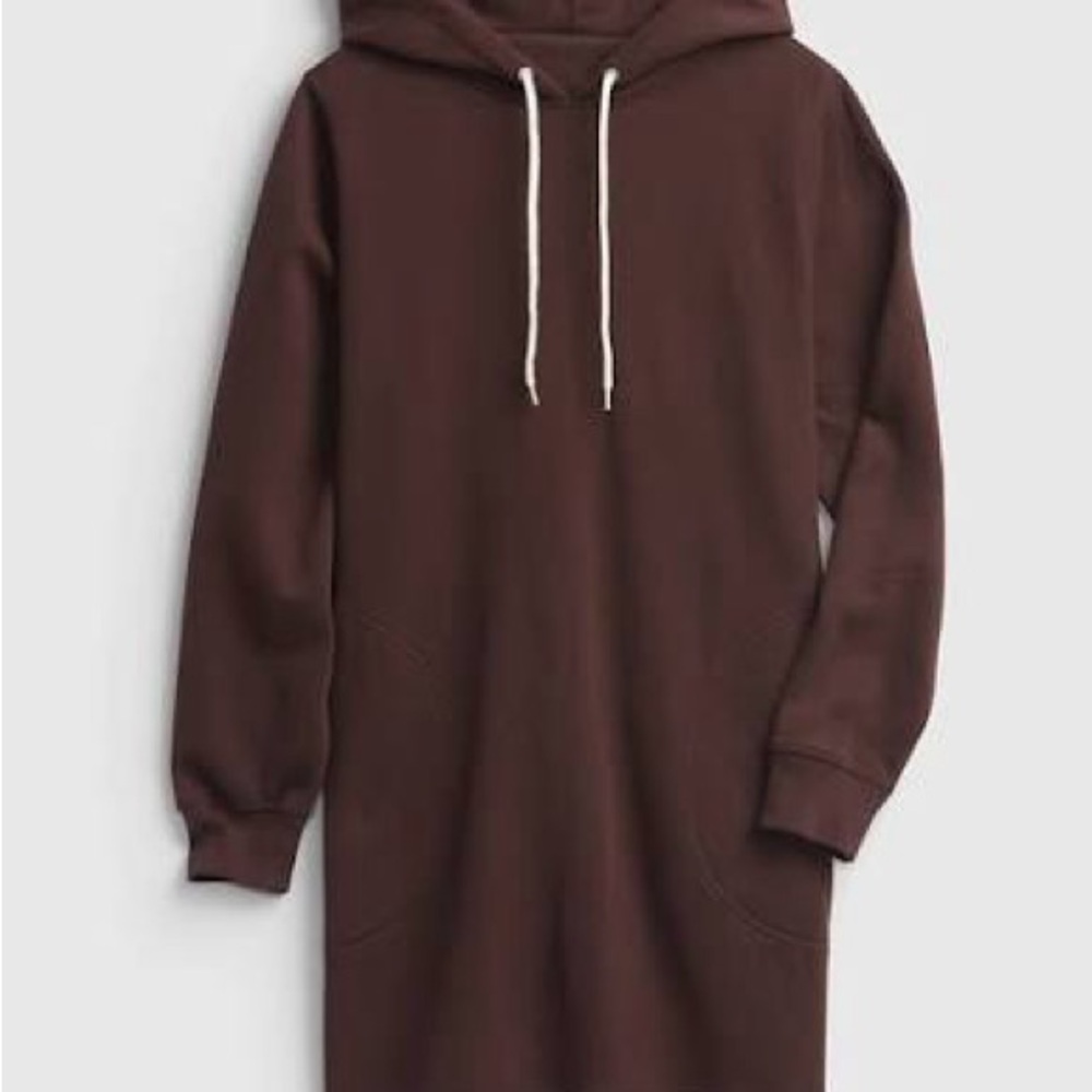 Brown Hoodie Sweatshirt dress